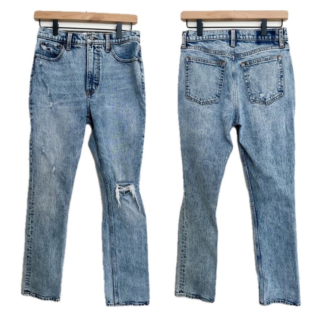 Abercrombie & Fitch 90s Skinny High Rise Distressed Jeans